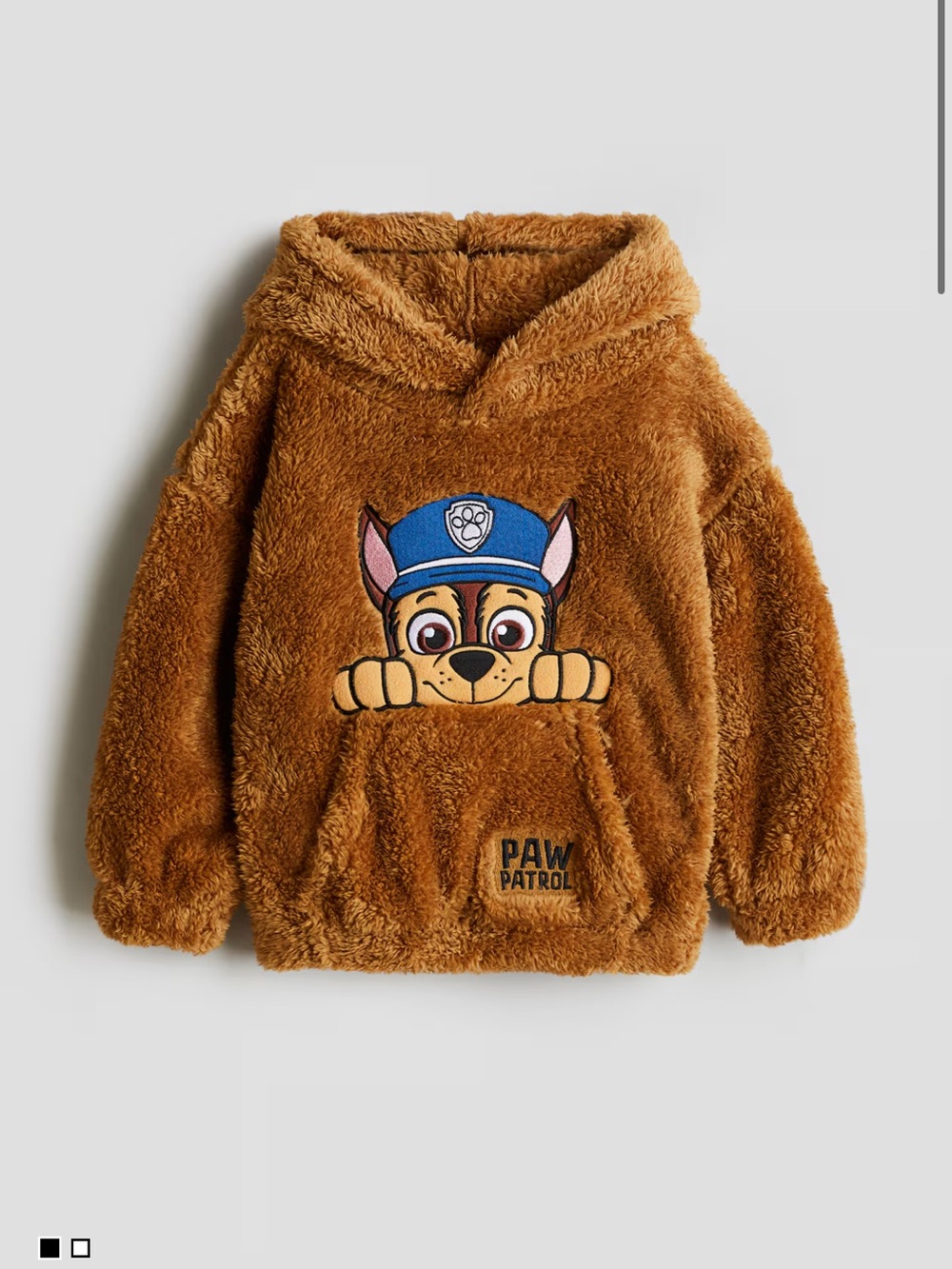 H&M Paw Patrol Chase Pile Hoodie Embroidered 2T